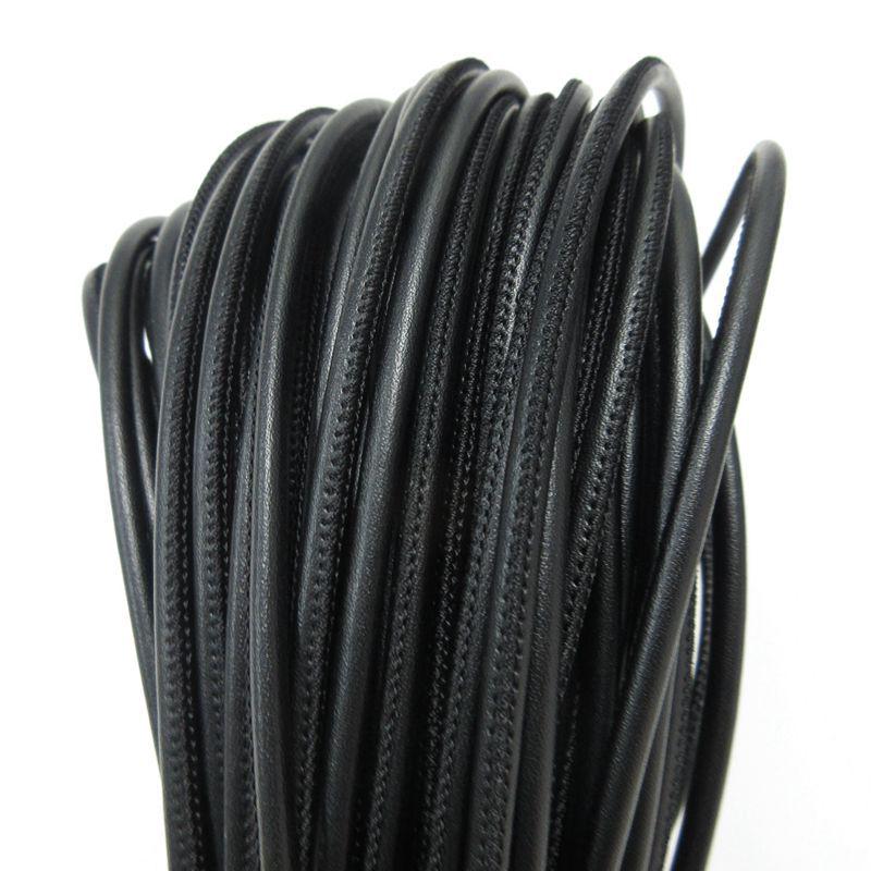 Women's Bag Shoulder Strap: Overlock Machine Thread, Leather Cord, Cotton Core, Rubber Tube - Wrist Clothes Drawstring Tie