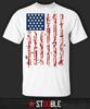 Us Gun Flag Unisex T-shirt Direct From Stockist