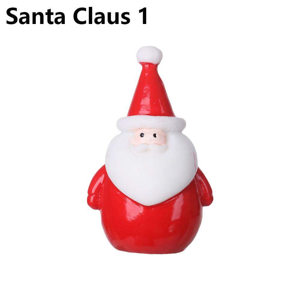 Toys Bonsai Decor Fairy Garden Deer Santa Claus Miniature Snowman Christmas Figurines Xmas Tree