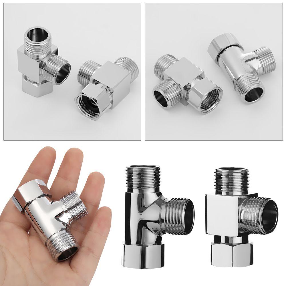 Connect Shower Head 3-way Kitchen Sink Splitter Faucet Adapter Diverter Valve Water Tap Connector