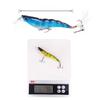 Set of 20 Full Attack Sinking Shrimp Lures, 13.6g/9.5cm, with Blood Groove and Feather Hook.
