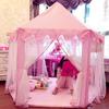 Children Princess Castle Tents Portable Indoor Outdoor Garden Folding Play Tent Lodge Kids Playhouse