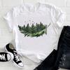 Watercolor Flower Cute Ladies T-shirt Women 90s Trend Fashion Short Sleeve Clothes Print Tshirt Graphic Female Tee Top