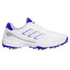 Golf Shoes ZEDGE 23 Footwear Metallic Cm 2E [Adidas Golf] Men's White/Lucid Blue/Silver 27.0