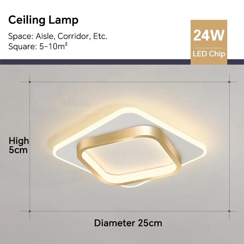 Modern LED Ceiling Lamp For Living Room Stair Aisle Cloakroom Hallway Bedroom Ceiling Light Indoor Home Decor Lighting Fixture