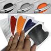 4Pcs Car Handle Protection Film Universal Invisible Car Carbon Fiber Door Handle Sticker Scratches Resistant Sticker Car Styling