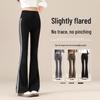 Women's High Waist Flared Yoga Pants with White Stripes - 2025 Autumn Style