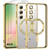 Protective Case - BOOLING - for Samsung Galaxy A56 5G - Gold - 2 Tempered Glass - Shockproof