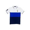 Polo Color Block Logo Embroidered Casual Short Sleeve Polo Shirt Men Tops White 710801879-001