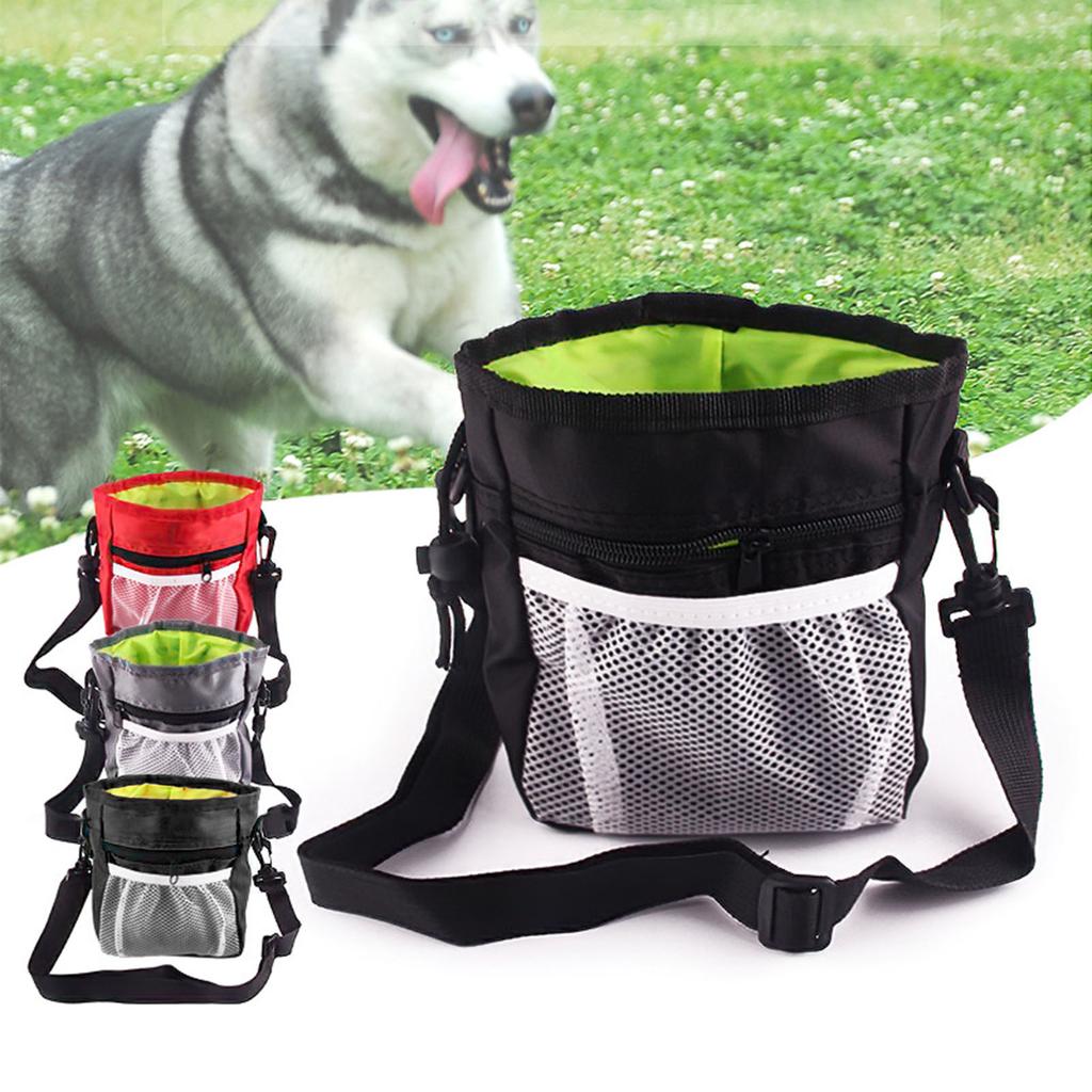 Pet Training Bag Multipurpose Large Capacity Foldable Oxford Cloth Pet Snack Pouch for Outdoor