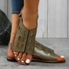Fashion 2024 Summer Women's Sandals Gladiator Women's Flat Casual Hollow Shoes Women's Soft Beach Shoes Zapatos De Mujer