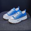 Fashion Fashion Designer Women Canvas Shoes Summer New High Platform Sneakers Female Casual Tennis Shoe Increase All-match Zapatos Mujer