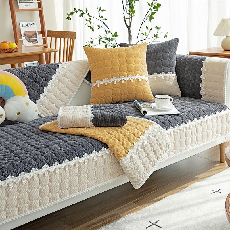 Thicken Couch Cover Non-slip Sofa Slipcover Armchair Towel Furniture Protector