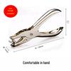 Chenshi Effort-Saving Handheld Metal Hole Punch - Office & Student Use