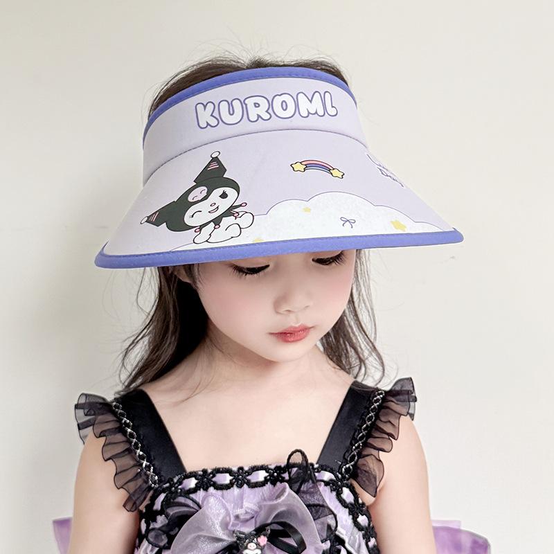 Children's Hat Girl Cartoon Big Hat Brim Sun Protection Hat Little Girl Outdoor Summer Sky Top Sun Hat