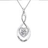 Nehzy 925 Sterling Silver New Woman Fashion Jewelry High Quality Crystal Zircon Heart Pendant Necklace Length 45cm