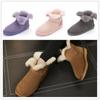 Genuine Sheepskin 100% Natural Fur 2024 Shoes Women Winter Warm Shoes Flats Boots Leisure Female Casual Footwear Snow Boots