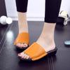 Fashion Summer Leather Fashion Woman Slippers Female Casual Slope Thick Bottom Slip Mother Slippers Ladies Soft Bottom Slippers