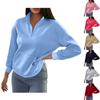 Women's Fashion Autumn And Winter Solid Colour Zipper Pocket Standing Collar Casual Sweatshirt