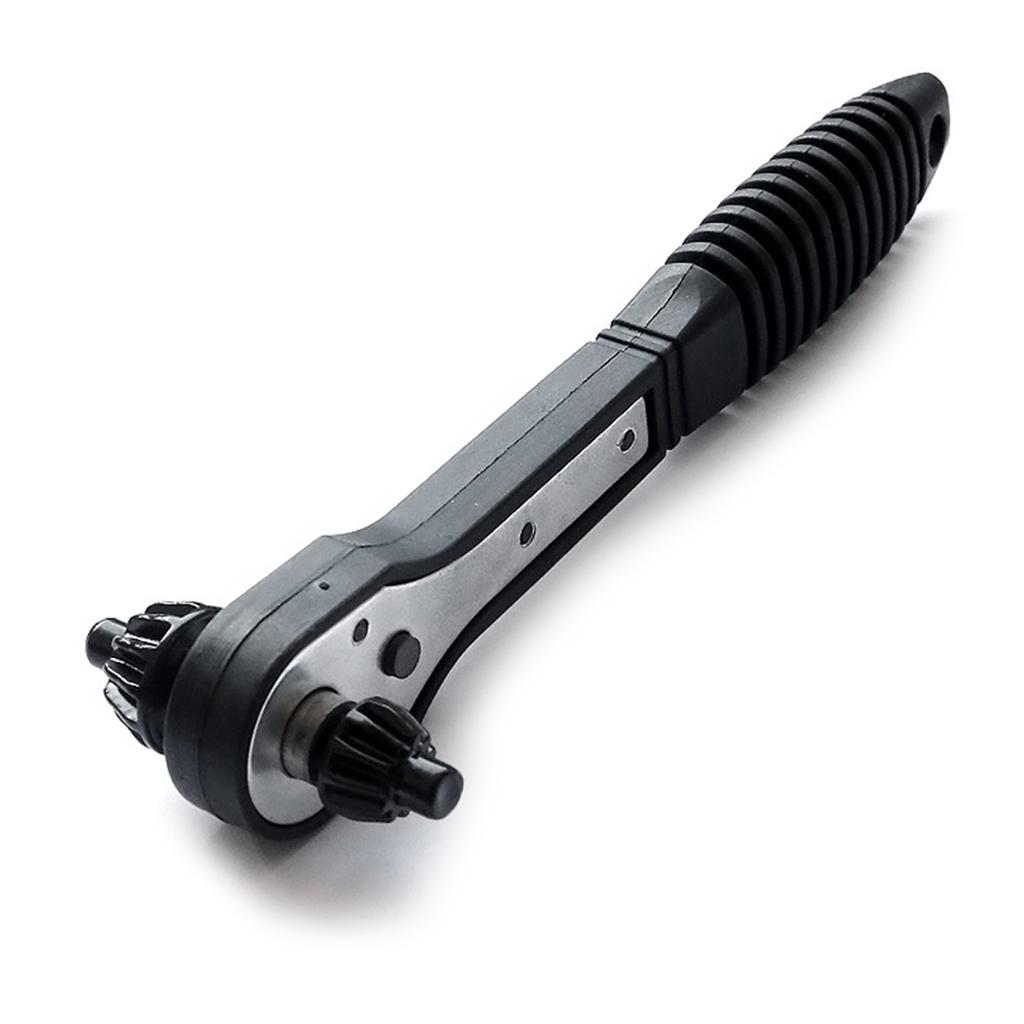 Drill Chuck Key 2 In 1 Ratchet Spanner Drill Chuck Key Wrench Electric Drill Clamping Tool Dual-use Ratchet Spanner