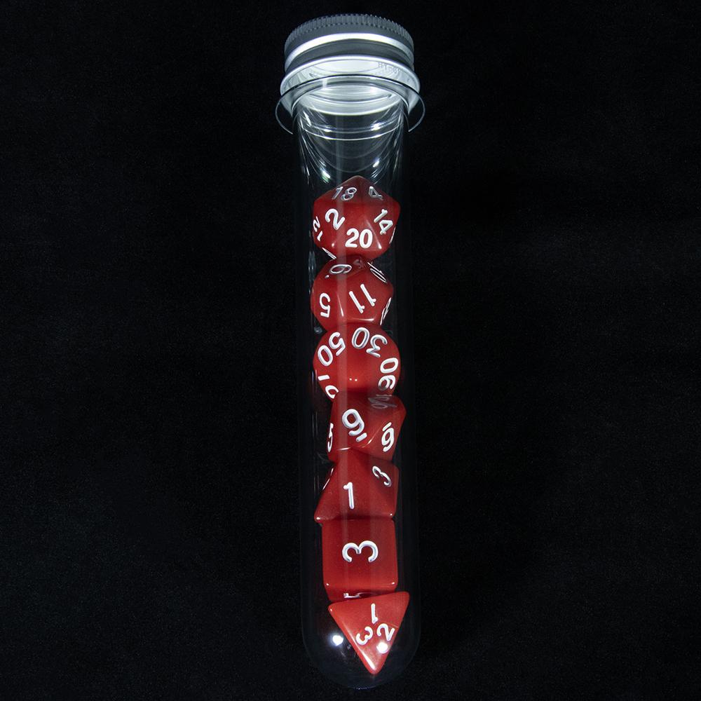 Polyhedral Dice Set 7Pcs Role Playing Game Dice with Tube for Table Board Game RPG D&D