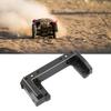 RC Front Bumper Mount Brass Front Bumper Servo Mounting Bracket Stand for SCX10 II RC Crawler Cars Black