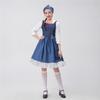 Halloween European Medieval Pastoral Maid Costume, Farm Manor Cosplay Costume
