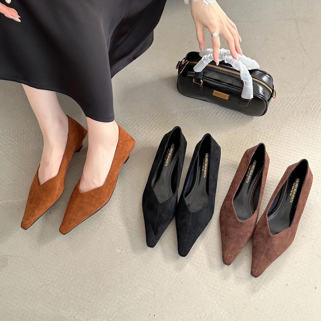 Fashion Bailamos 2024 Autumn Pointed Toe Women Sexy Shallow Slip On Pumps Shoes Fashion Thin High Heel Ladies Elegant Dress Boat Shoes