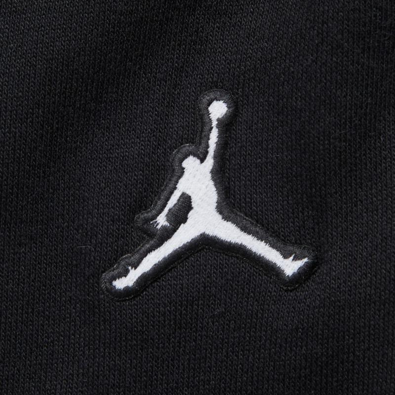 Jordan Solid Color Elastic Waist Cuffed Casual Pants Women Bottoms Black DN4576-010