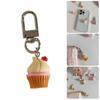 Sweet Cake Charm Keychain Fashion Resin Bag Pendant for Women and Girls Unique Keyring Handbag Decoration Accessory