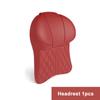 Car Leather Headrest Lumbar Support Memory Foam Car Rest Neck Pillow Back Cushion Seat Waist Supports Car Interior Accessories