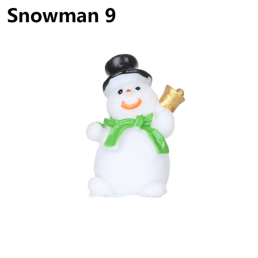 Toys Bonsai Decor Fairy Garden Deer Santa Claus Miniature Snowman Christmas Figurines Xmas Tree