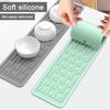 Silicone Drain Mat Anti-Slip Grooves Quick Dry Kitchen Sink Protection Pad Food-Grade Safe Large