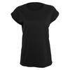 Build Your Brand Womens/Ladies Organic Extended Shoulder T-Shirt
