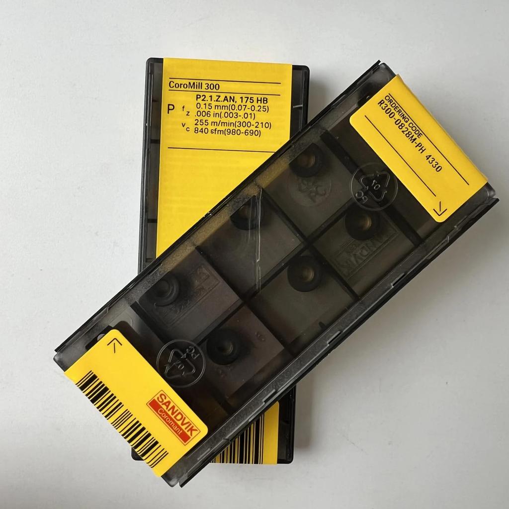 Original Sandvik / R300-0828M-PH 4330 / CNC Lathe Carbide Blade 10 Pcs