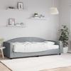 VidaXL Daybed with Mattress Light Grey 90x200 Cm Fabric 3197170