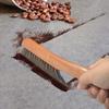 AMERWASH PLUS Counter Brush, Furniture, Drafting, Patio, Bed, Fireplace, Woodworking Cleaning, Horsehair Duster, Wooden Handle Shop Brush, Hand Broom