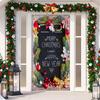 Merry Christmas Door Decoration Outdoor Stickers Tapestry Merry Christmas Banner Decor