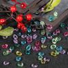 50pcs 6x8mm Mixed Color Glass Water Drop Beads Crystal Beads for DIY Bracelet Earring Jewelry Making
