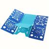 Durable Plastic Shirt Folding Board with 6 Colorful Laundry Folders - Ergonomic Design for Quick Drying, Space-Saving Clothes Organizer for Adults