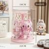 Rotating Labubu Plush Doll Display Box & Charm Stand
