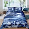 Thunder and Lightning Duvet Cover Set Cloud Natural Disaster Landscape Bedding Set for Kid Teen Adult Polyester Comforter Cover