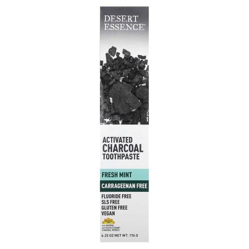 Desert Essence, Activated Charcoal Toothpaste, Fresh Mint, 6.25 Oz (176 G)