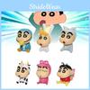 Crayon Shin 6pcs Chan Animals Costume Pvc Toy Model Desktop Decor Christmas Gift