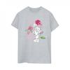 Womens/Ladies 101 Dalmatians Flowers Cotton Boyfriend T-Shirt