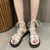 Platform Sandals Women's Summer New Roman Shoes French Niche Design Internet Celebrity Ins Trendy Shoes
