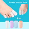 Silicone Breathable Big Toe Protector Thumb Care Soft Foot Toes Corns Blisters Cap Cover Finger Protection Foot Sleeve