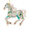 Horse Christmas Ornaments Sparkly Rhinestone Horse Hanging Decoration Acrylic Christmas Tree Ornament for Winter Xmas Party Supplies Holiday Home