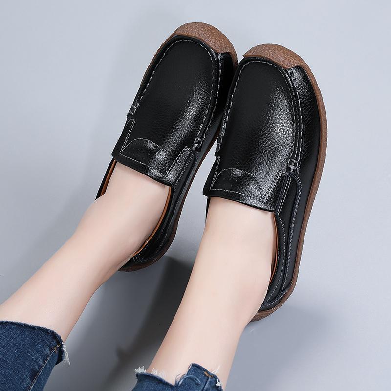 Women Penny Wildsmith Loafers Casual White Nurse Footwear Peas Soft Flats Black Driving Walking Shoes for Womens Plus Size