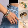 Cross Border Fashion Style Stone Bracelet New Bohemian Style Exaggerated Opening Bracelet
